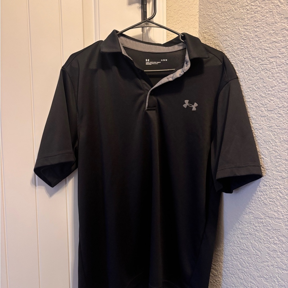 Under Armour Black Performance Polo Shirt
